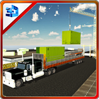 Cargo Container Delivery Truck ikona