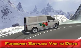 Truk kargo CPEC China-Pak: simulator transportasi poster