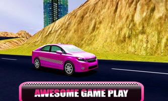 Pink Car Taxi Driver captura de pantalla 2