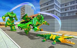 Crocodile Transform Robot Car постер