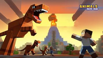 Animals Mod for Minecraft PE постер