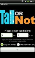 Tall or Not? Affiche