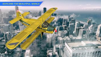 USA Fly Plane Landing Aeroplane Games Affiche