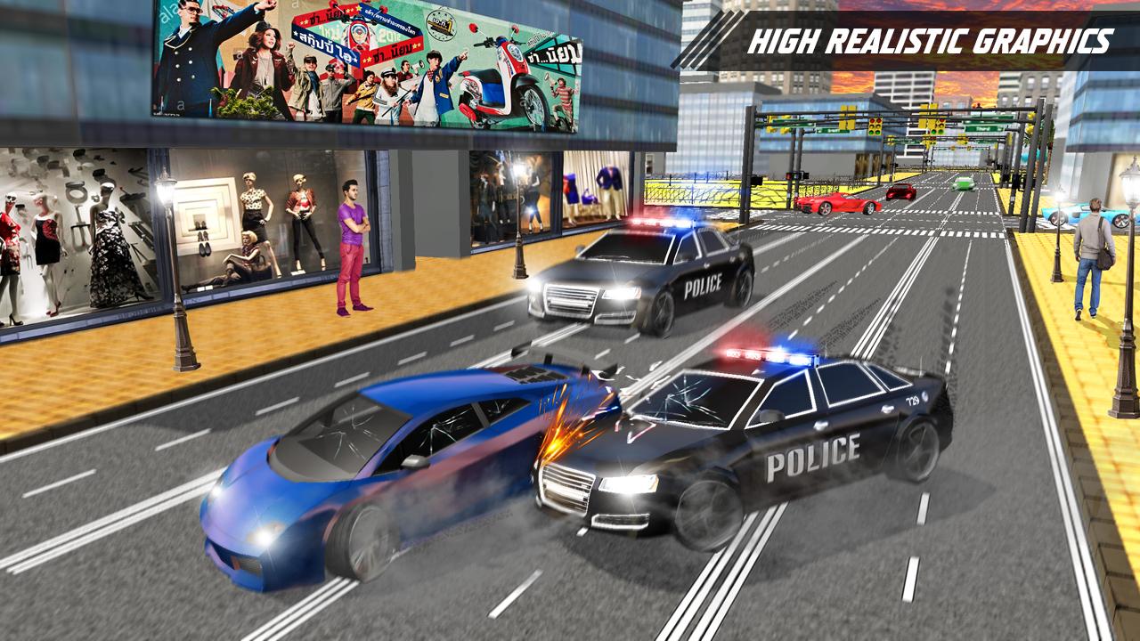 Ny Police Car Chase Crime City Car Driving For Android Apk Download - roblox vehicle simulator police