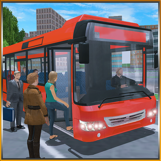 Tourist Coach Bus Uphill Drivi