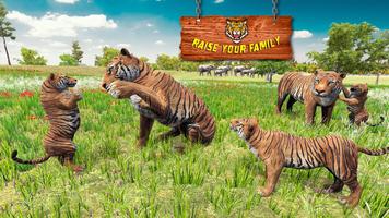 Ultimate Tiger Family Wild Animal Simulator Games Affiche