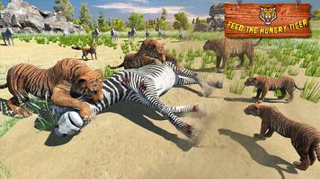 Ultimate Tiger Family Wild Animal Simulator Games captura de pantalla 2