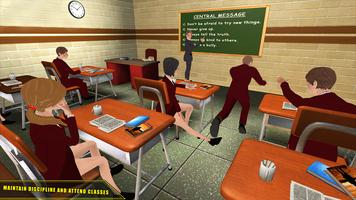 High School Girl Simulator 2018 Happy Family Games الملصق