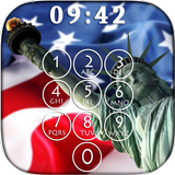 USA Flag Lock Screen ikon