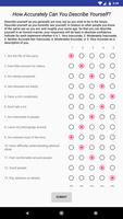 Psychological Big Five Personality Assessment Test capture d'écran 1