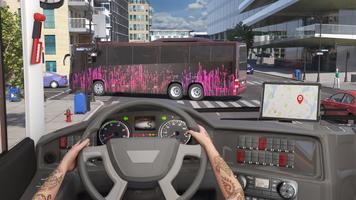 Moderno Ônibus Simulador Jogos imagem de tela 2