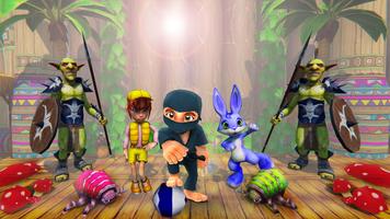 Stickman Ninja Kid Jungle poster
