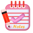 Notes: 筆記:記事本和日記 圖標 Notes: 筆記:記事本和日記 圖標
