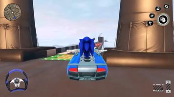 Blue hedgehog Racer Dash скриншот 1