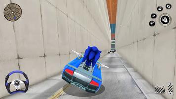 Blue hedgehog Racer Dash скриншот 3