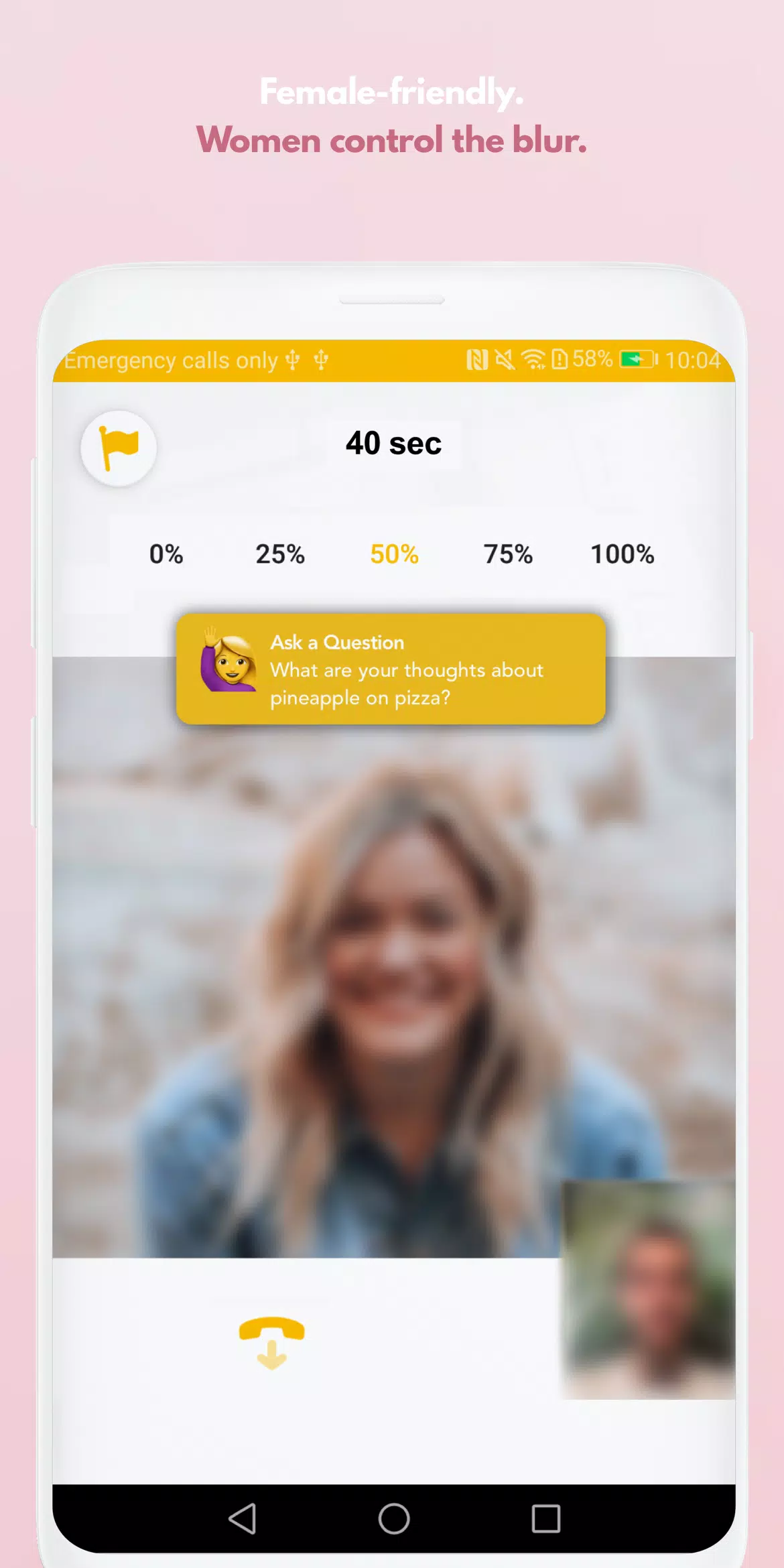 Blindlee: The dating app that gives you a 3-minute blurred phone call