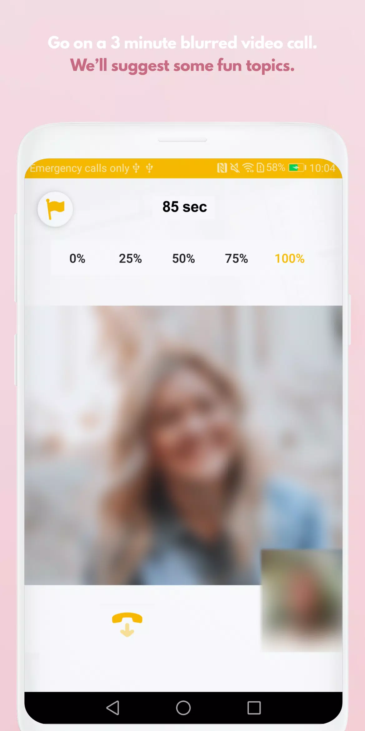 Blindlee: The dating app that gives you a 3-minute blurred phone call