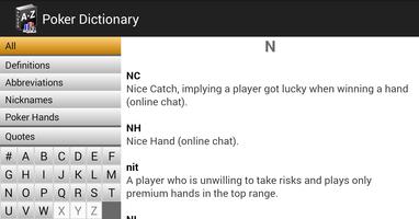 Poker Dictionary capture d'écran 3
