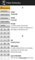Poker Dictionary Affiche