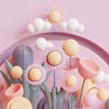 Cute 3D Aesthetic Wallpaper