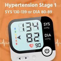 1 Schermata App per la pressione sanguigna