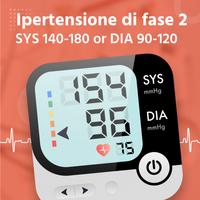 2 Schermata App per la pressione sanguigna