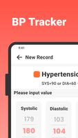 Blood Pressure Track Home App Affiche