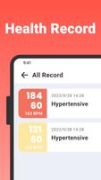 Blood Pressure Track Home App capture d'écran 1