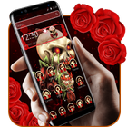 Bloody Rose Skull Theme أيقونة