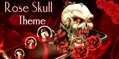 Bloody Rose Skull Theme تصوير الشاشة 3