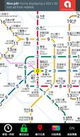 Taipei Metro Route Map पोस्टर