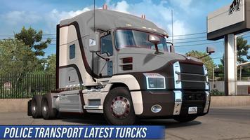 Police Truck Plane Transporter скриншот 3