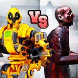 "Robot vs combat super kung fu zombies- " icône
