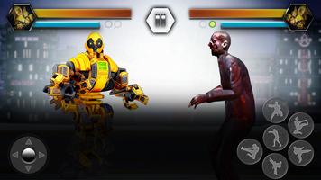 "Robot vs combat super kung fu zombies- " capture d'écran 3