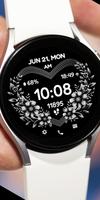 Flower Heart Bloom Black الملصق