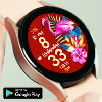 Summer Bloom Watchface الملصق