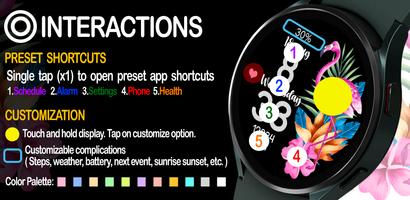 Summer Bloom Watchface تصوير الشاشة 1