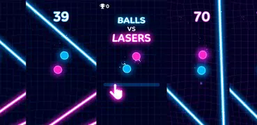 ボール vs レーザー : 反射神経ゲーム