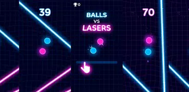 Balls VS Lasers: juego reflejo