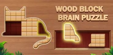 Holzblock Jigsaw Gehirnpuzzle