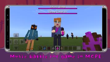 Music battle fnf game in MCPE الملصق