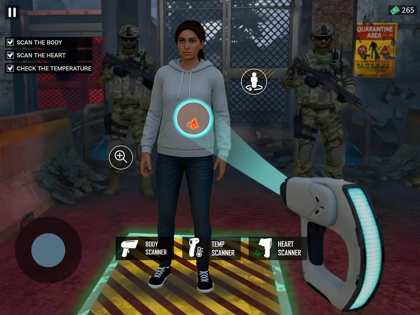 Border Scan Survival Zone Game