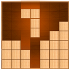ウッドパズルブロック アイコン