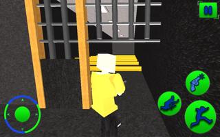 Crazy Blocky Prison Run Escape Poster