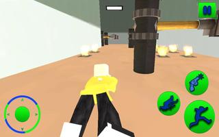 Crazy Blocky Prison Run Escape imagem de tela 2