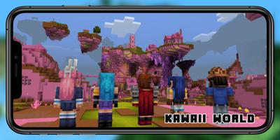 Kawaii World mod for Minecraft Plakat