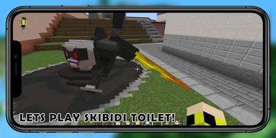Skibidi Toilet Minecraft Mod ảnh chụp màn hình 1