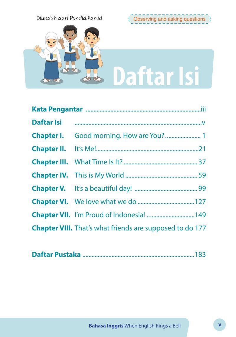Daftar Isi Dalam Bahasa Inggris - Berbagi Informasi