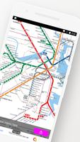 Boston Subway Bus Map Offline syot layar 1