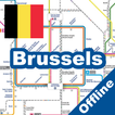 Brussels Metro Train Tram Map